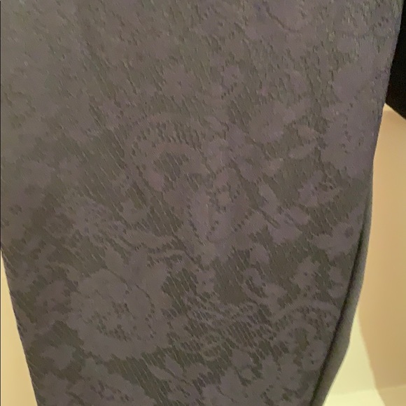 Black lace front. Terry knit back leggings. - Picture 3 of 8